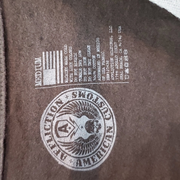 Affliction American Customs Turkey Henley T-Shirt NWT - Picture 5 of 9